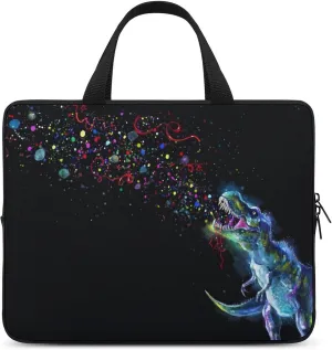 Emitting Rainbow Sparkles Laptop Sleeve Bag Computer Protective Carrying Case Cover with Handle for Travel Work 12inch
