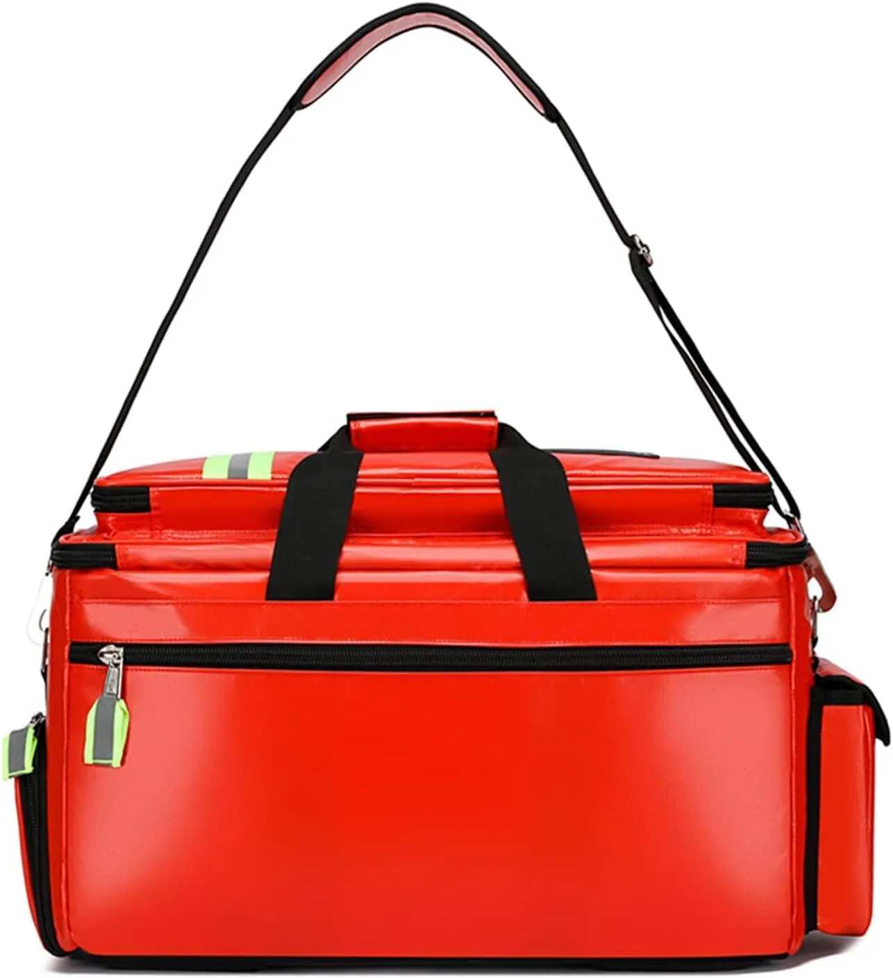 Empty First Aid Kit, Waterproof Compact Emergency Response Trauma Bag for Home, Office, Car, Travel, Outdoor, Camping, Hiking, Boating(Color:Red), 61X37X34CM
