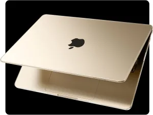 EooCoo [Ultra Thin Armor] Compatible with MacBook Air 13 inch 2025 2024-2022 M3 M2 A3113 A2681, [100% Match Starlight][Anti-Fingerprint] Air 13.6" Matte Protective Case&Keyboard Skin, Starlight Clear