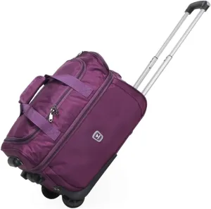 Expandable Soft Rolling Tote Travel Bag Suitcases with Wheels, Waterproof Rolling Duffel Bag Wheeled Business Carry on Luggage, Overnight Weekender Bags for Women Man