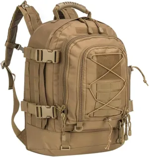 Extra Large 60L Tactical Backpack for Men Women Outdoor Water Resistant Hiking Travel Laptop Bag(T)