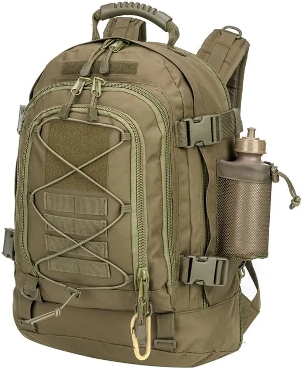 Extra Large 60L Tactical Backpack for Men Women Outdoor Water Resistant Hiking Travel Laptop Bag(T)