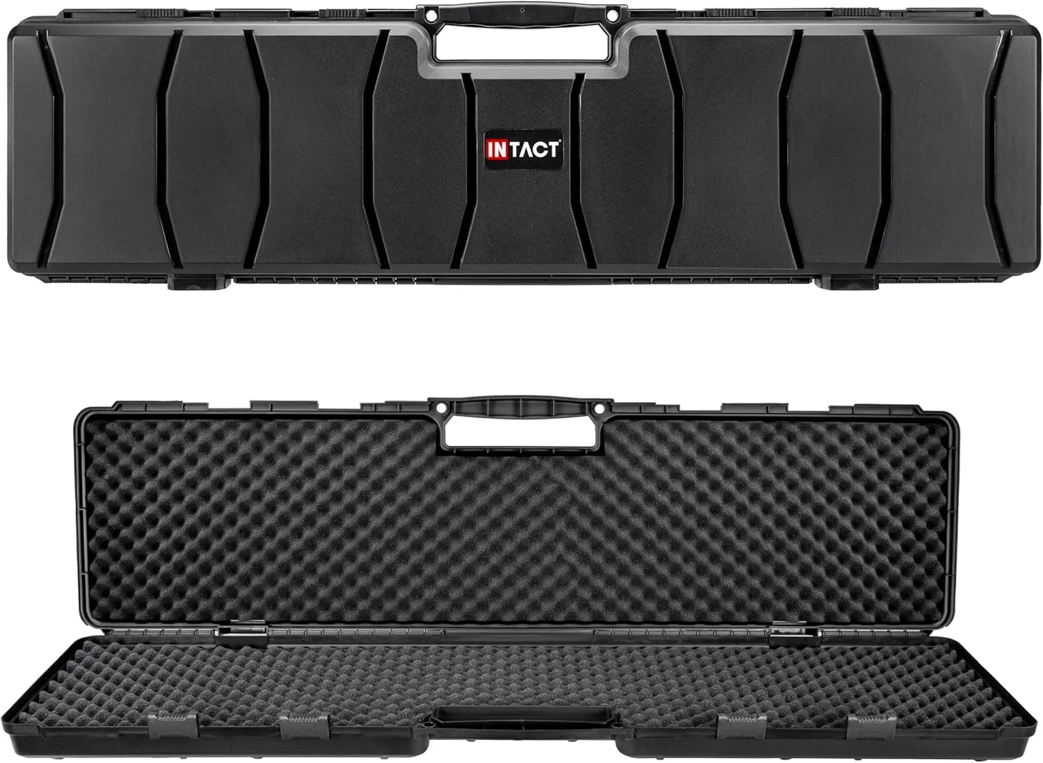 Eylar 48 Inch Intact Series Hard Shell Rifle Case, Lightweight and Durable Stacker Design with Foam