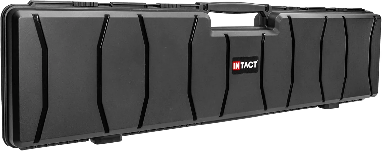 Eylar 48 Inch Intact Series Hard Shell Rifle Case, Lightweight and Durable Stacker Design with Foam