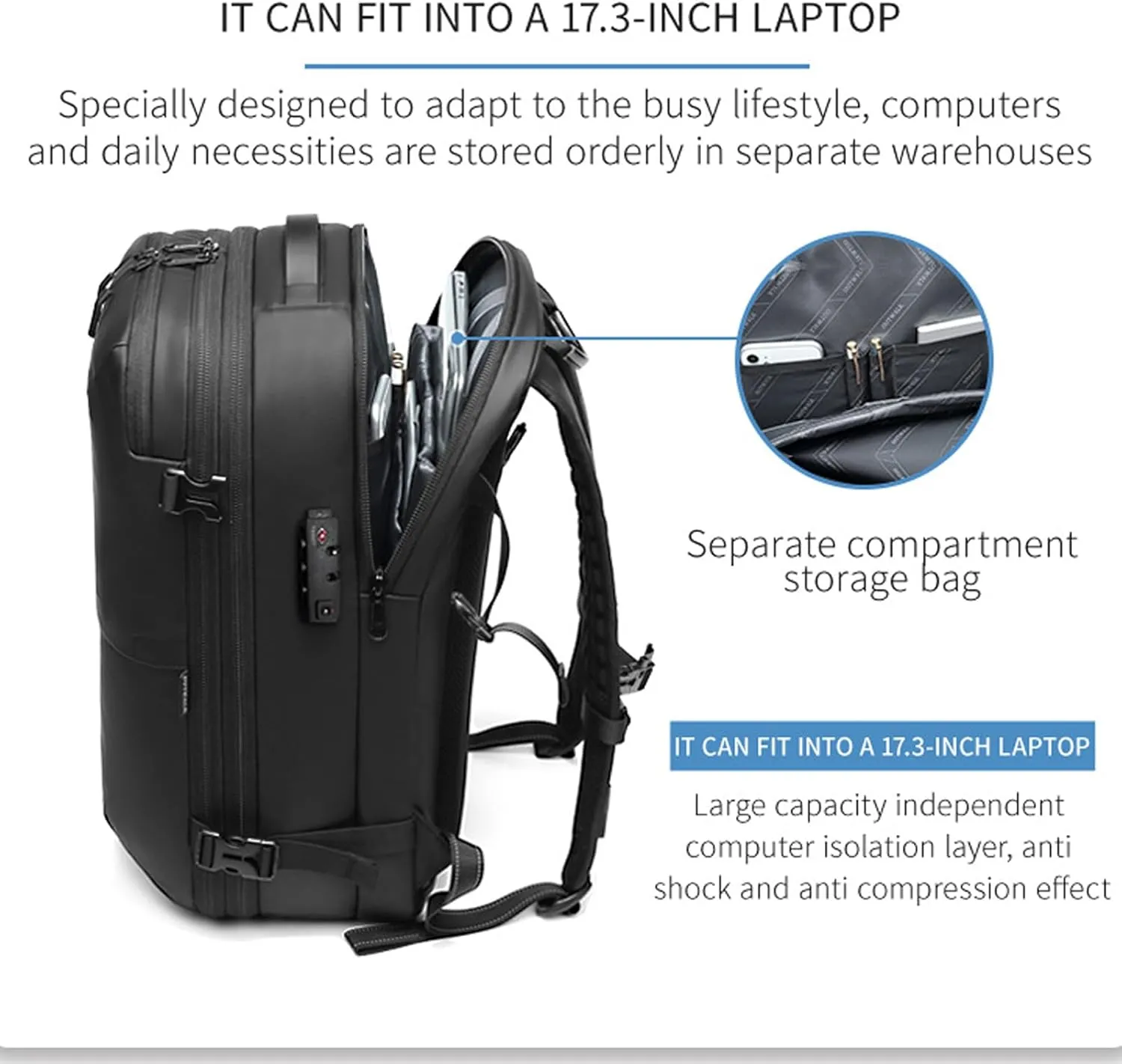 Ezy Vac Backpack,Ezyvac Vacuum Compression Travel Backpack,Large Capacity Expandable Waterproof Multifunctional TSA Lock Bag (Green)