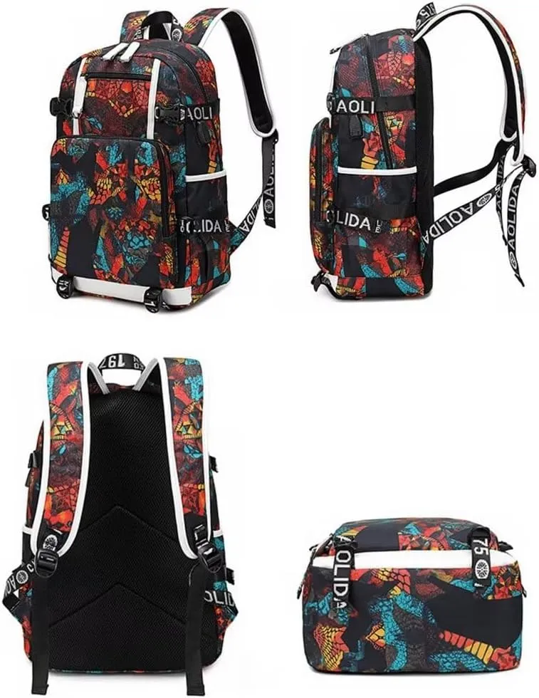 FANwenfeng Basketball Player 23 Luminous Backpack Travel Daypacks Fans Bag for Men Women (Style 18)