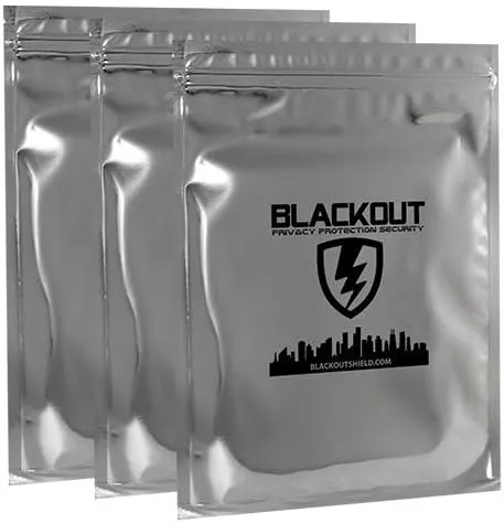 Faraday Cage EMP BLACKOUT Bags Premium Ultra Thick 3pc Prepping Kit Extra Large 15" X 18" Laptops Tablets Smartphones Hard Drives