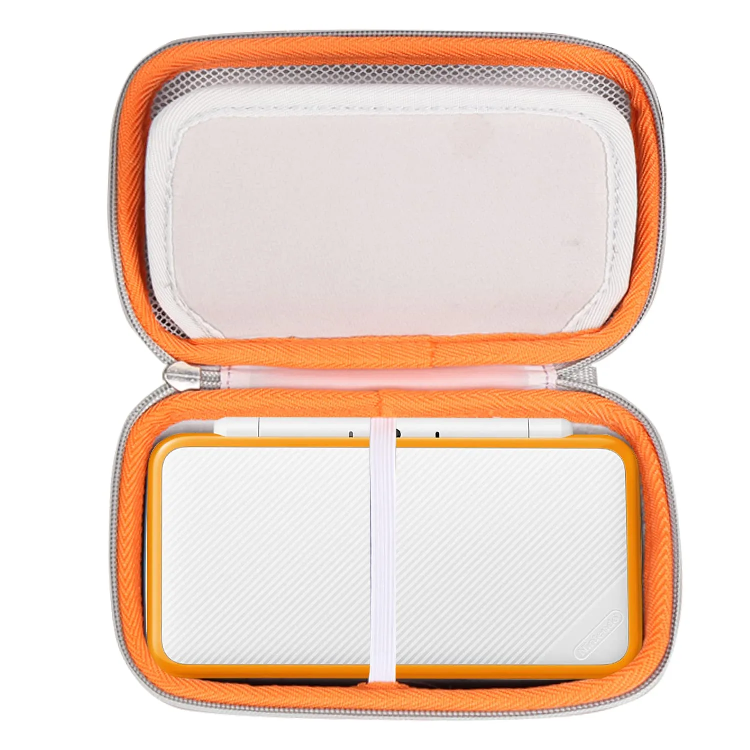 FBLFOBELI EVA Hard Storage Case Compatible With Nintendo 2DS XL/3DS XL With Fits 8 Game Cards (Case Only) (Orange)