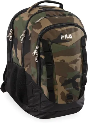 Fila Deacon 6 XXL Laptop Backpack, Black CAMO, One Size