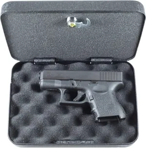 (Firearm Safety Devices) - FSDC-MLC5200 Keyed Steel Lockable Gun Case & Security Box – Heavy-Duty Powder Coated Steel – TSA Approved – Compact for Easy Storage