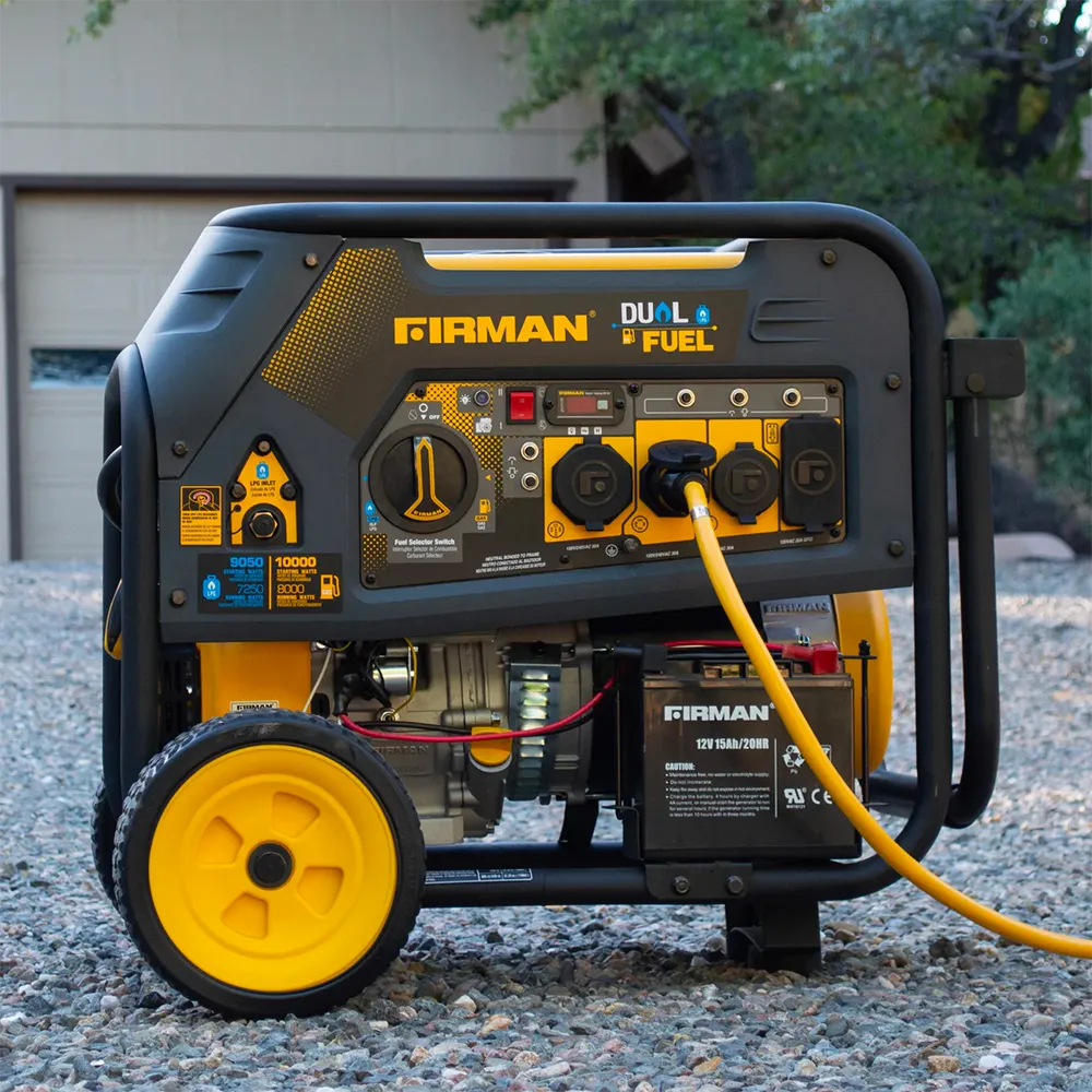 Firman H08053 Dual Fuel Portable Generator - 8000 Watt