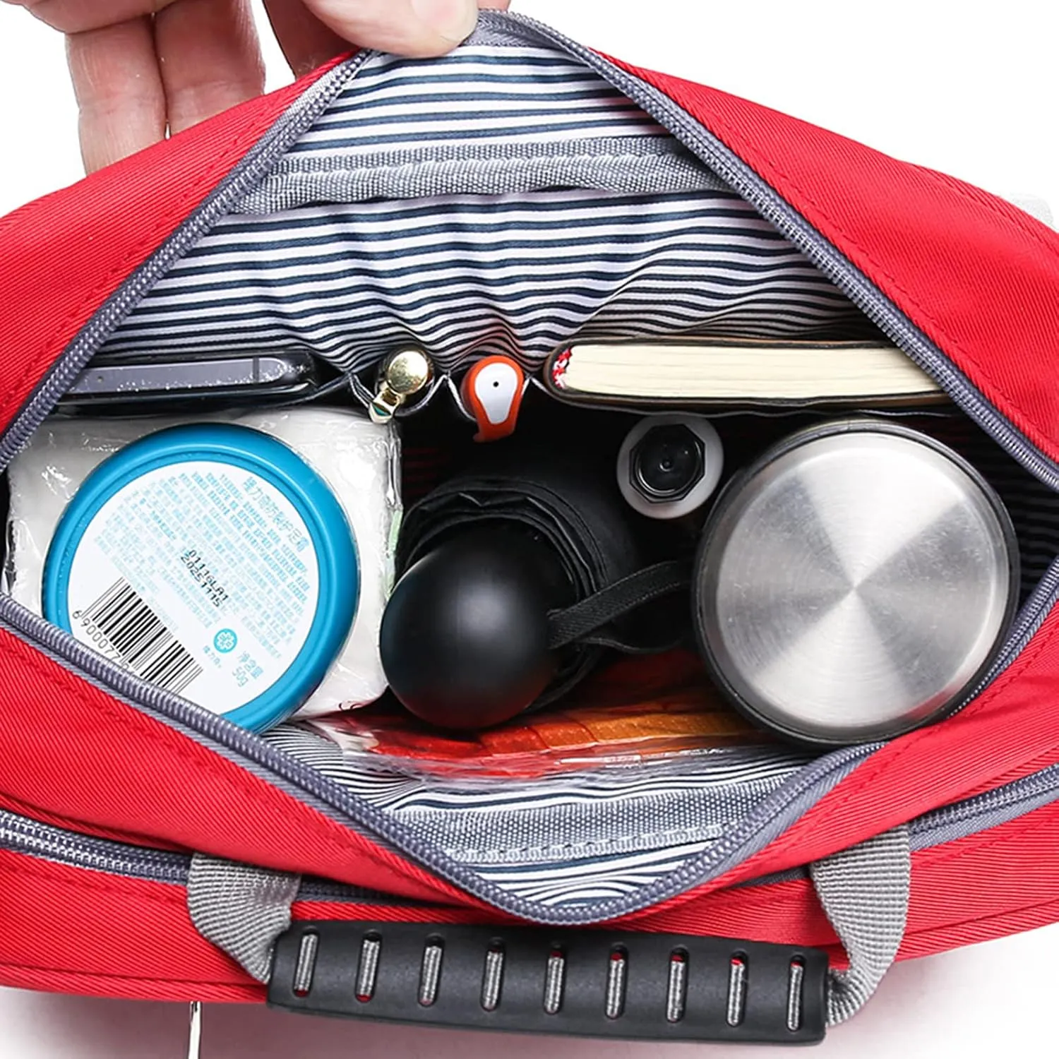 First Aid Bag - Empty First Responder Bag for Home Outdoor Travel Camping Hiking, EMT EMS Trauma Bag Portable Pouch(Blue)