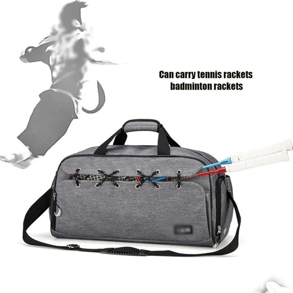 Fitness Women Sport Gym Duffle Bags Shoulder Men Swimming Dry Pack Soccer Basketball Travel Handbag(D)