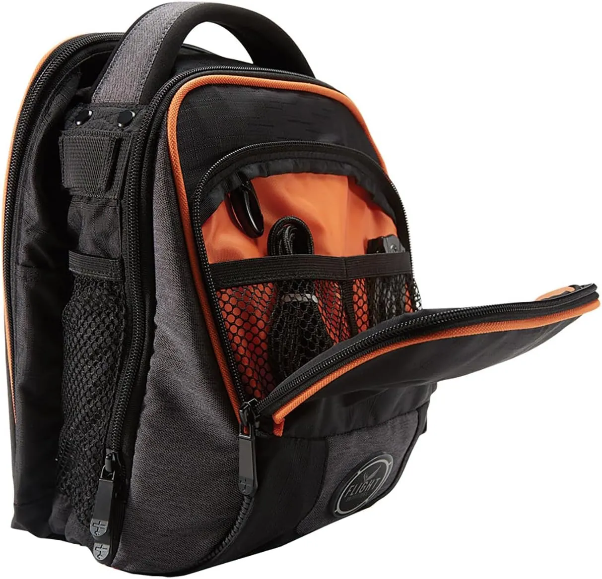 Flight Outfitters Lift Mini 2.0 Flight Bag | Durable Aviation Pilot Padded Bag with Tablet Laptop Pocket & Headset Compartment, Black