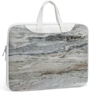 Floral Cherry Blossoms Leather Computer Bag with Multiple Sizes to Choose From, Convenient to Carry