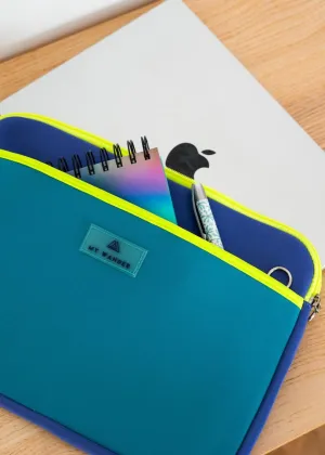 Fluorine Neoprene Duck Blue portable case