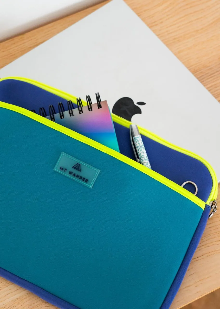 Fluorine Neoprene Duck Blue portable case