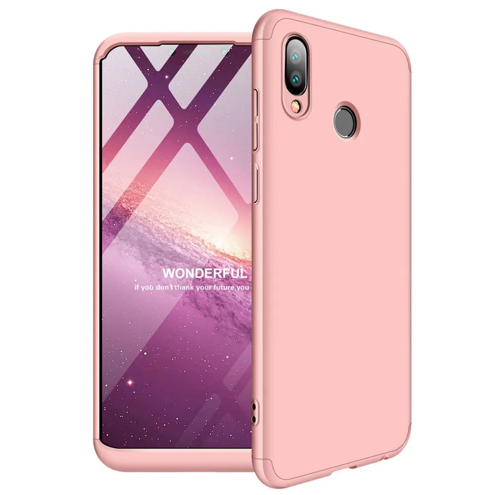 For Honor PLAY Ultra Slim PC Back Cover Non-slip Shockproof 360 Degree Full Protective Case Rose gold