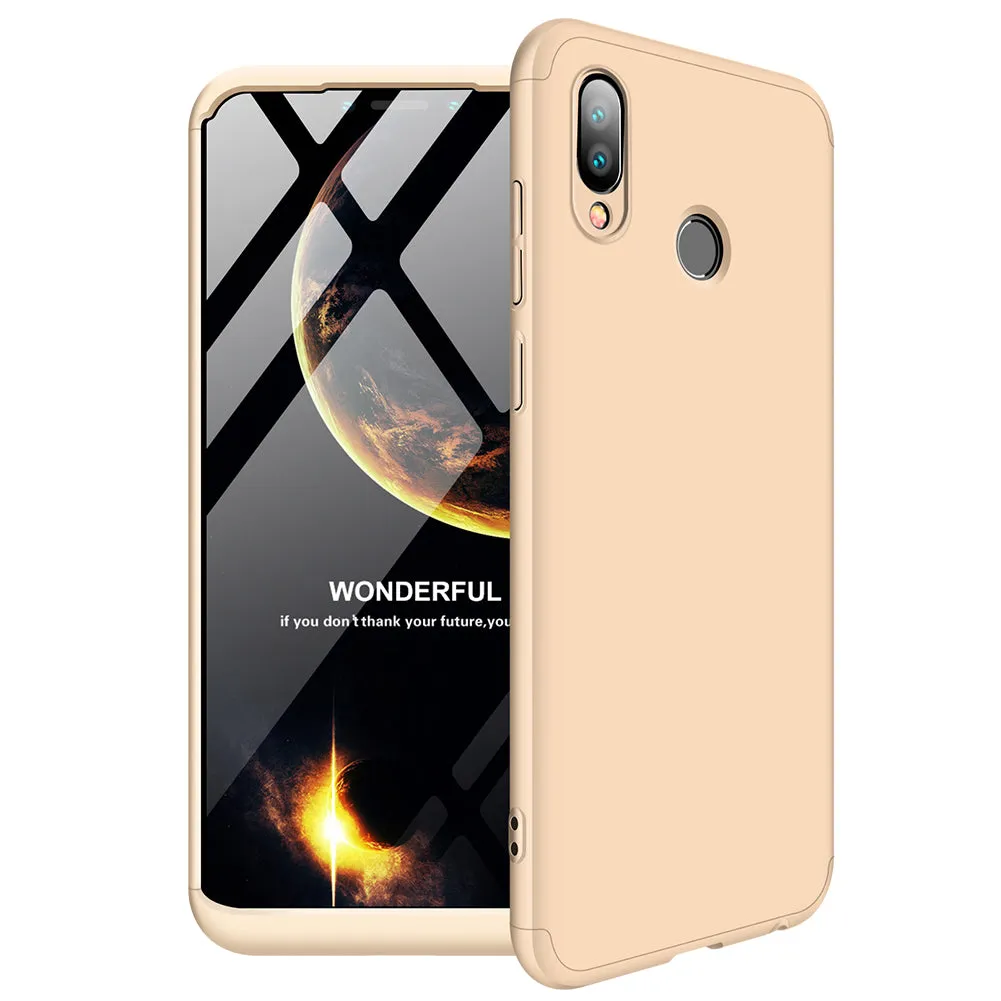 For Honor PLAY Ultra Slim PC Back Cover Non-slip Shockproof 360 Degree Full Protective Case Rose gold