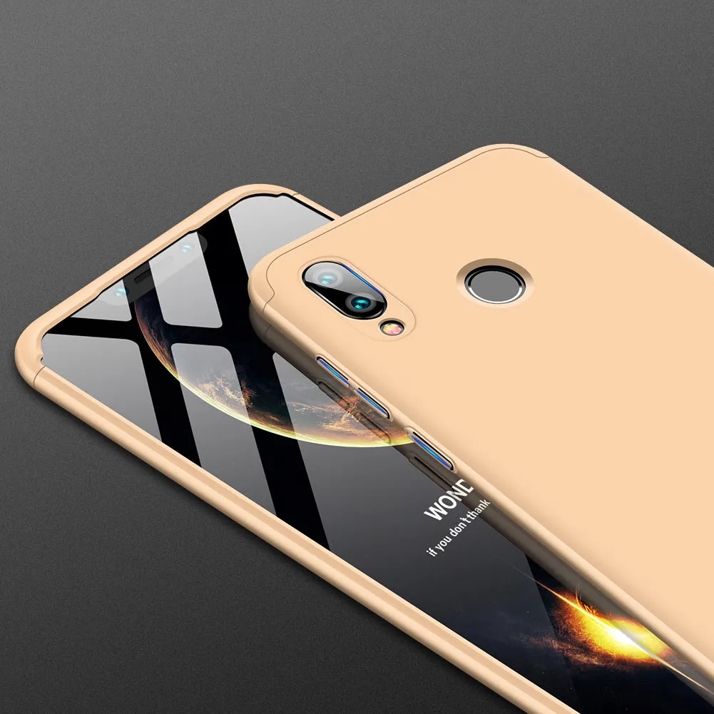 For Honor PLAY Ultra Slim PC Back Cover Non-slip Shockproof 360 Degree Full Protective Case Rose gold