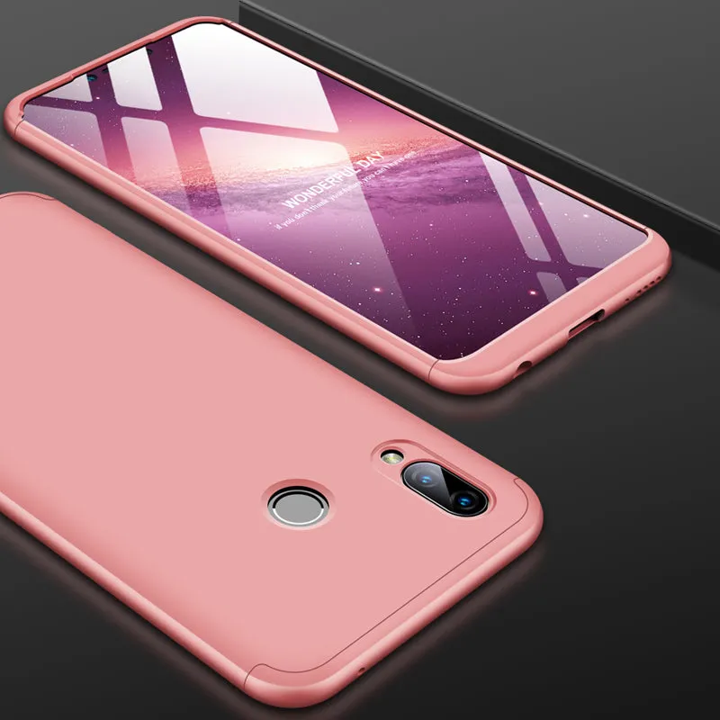 For Honor PLAY Ultra Slim PC Back Cover Non-slip Shockproof 360 Degree Full Protective Case Rose gold