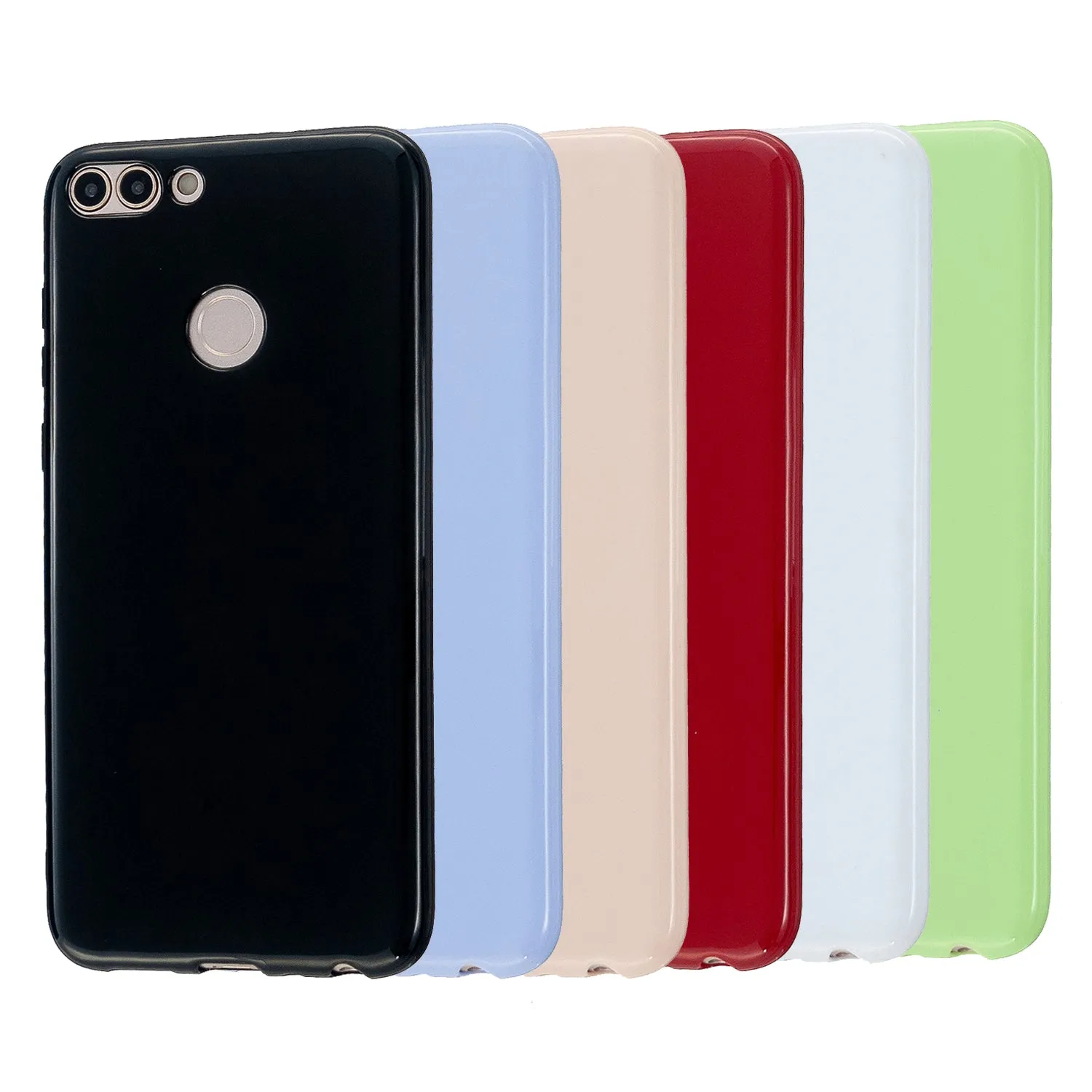For HUAWEI Honor 7S/7A TPU Phone Case Simple Profile Flexible Soft Cellphone Cover Easy Access Shell Milk white