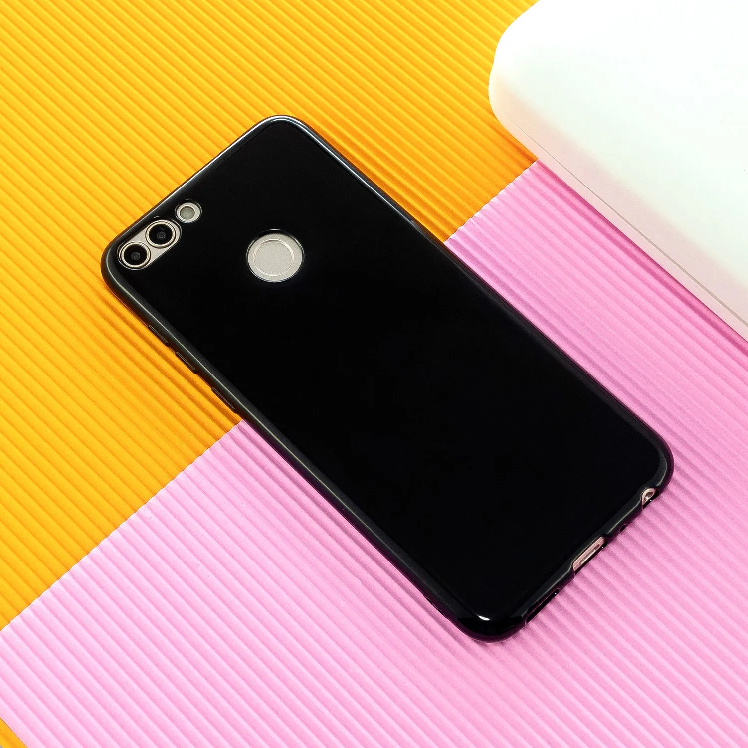 For HUAWEI Honor 7S/7A TPU Phone Case Simple Profile Flexible Soft Cellphone Cover Easy Access Shell Milk white