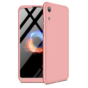 For HUAWEI HONOR 8A Ultra Slim PC Back Cover Non-slip Shockproof 360 Degree Full Protective Case Rose gold
