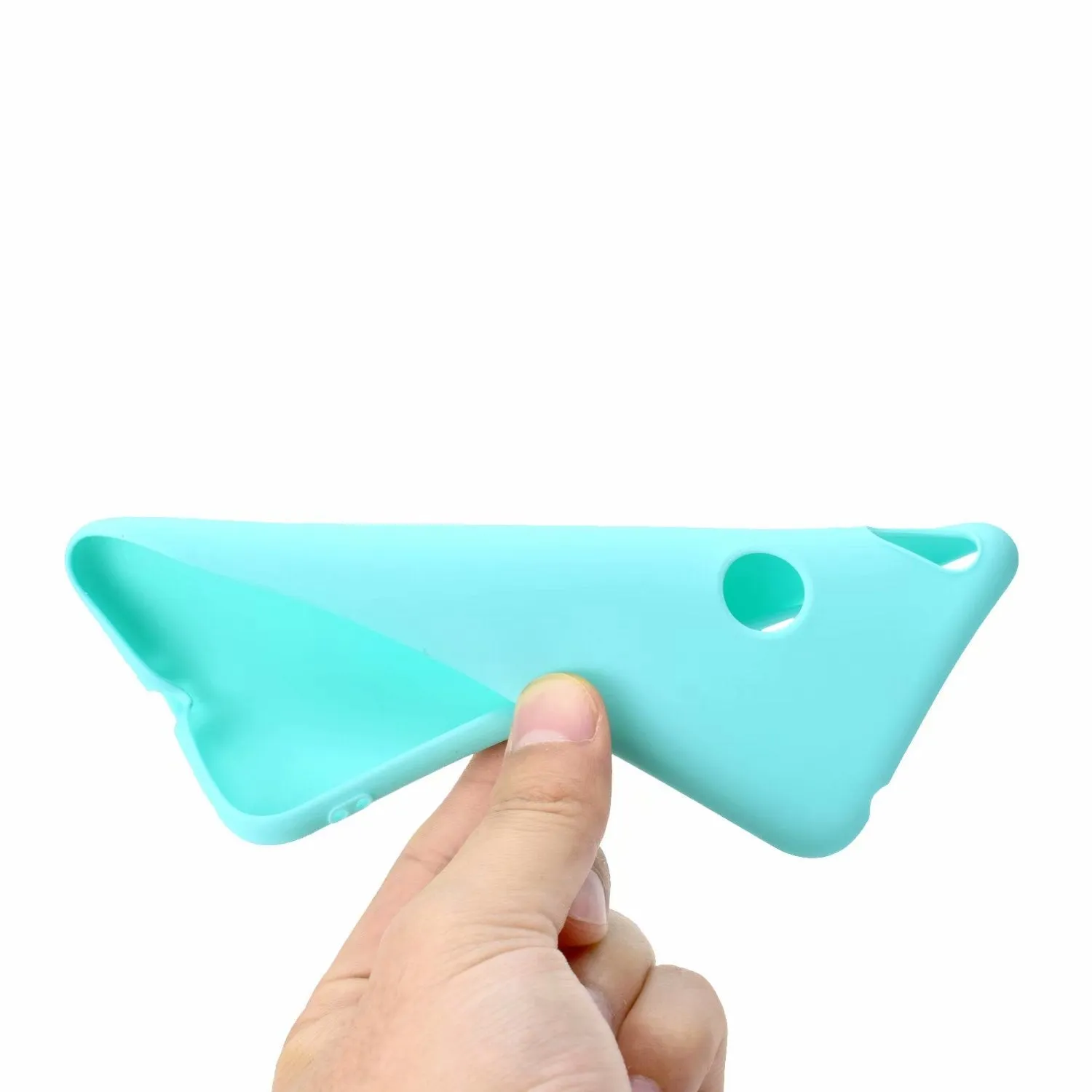 For HUAWEI Honor 8C Lovely Candy Color Matte TPU Anti-scratch Non-slip Protective Cover Back Case Light pink