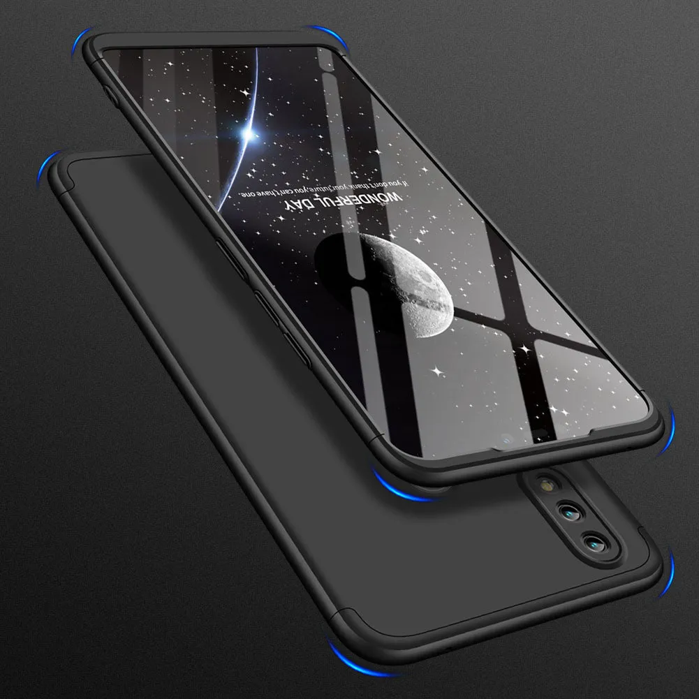 For HUAWEI Honor 8X Ultra Slim PC Back Cover Non-slip Shockproof 360 Degree Full Protective Case black_HUAWEI Honor 8X