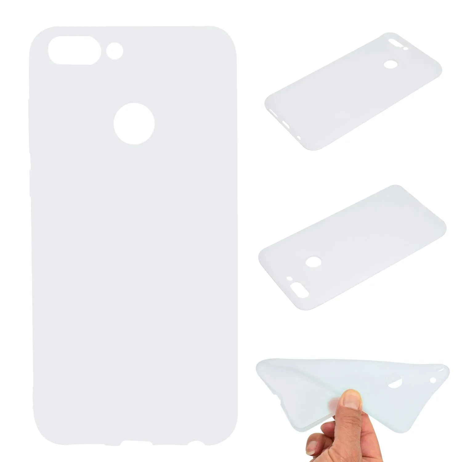 for HUAWEI Honor 9 lite Cute Candy Color Matte TPU Anti-scratch Non-slip Protective Cover Back Case Navy
