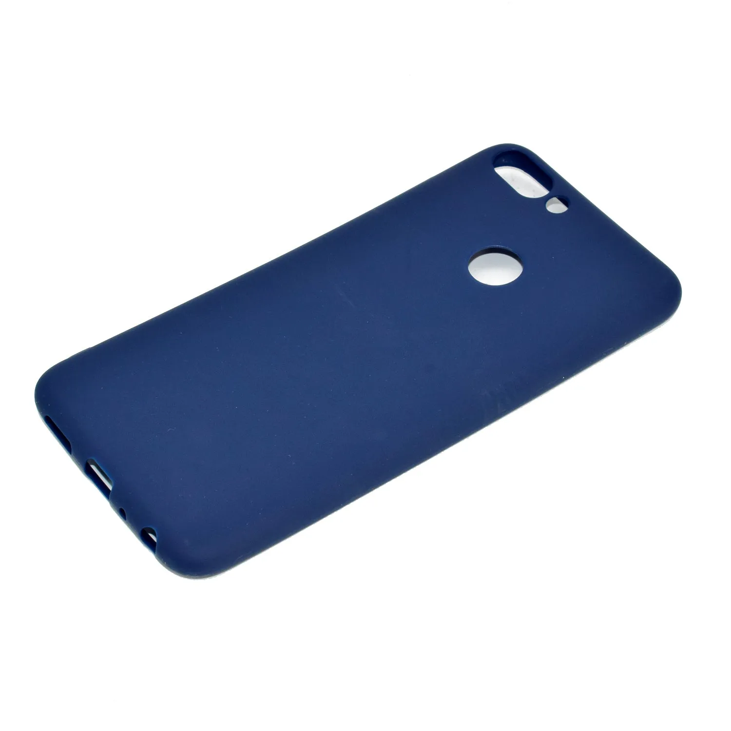 for HUAWEI Honor 9 lite Cute Candy Color Matte TPU Anti-scratch Non-slip Protective Cover Back Case Navy