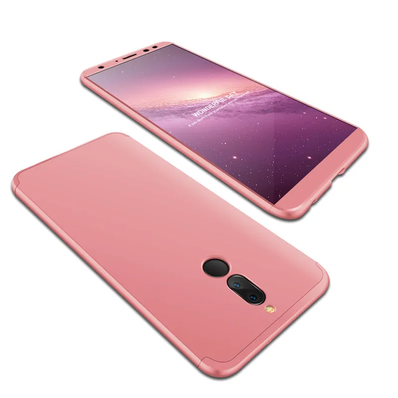 For HUAWEI MAIMANG 6/Mate 10 lite/Honor 9i(india)/Nova 2i Ultra Slim PC Back Cover Non-slip Shockproof 360 Degree Full Protective Case Gold