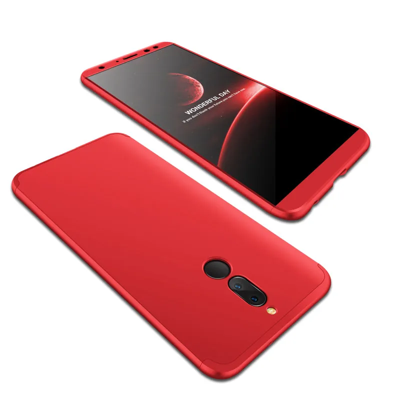 For HUAWEI MAIMANG 6/Mate 10 lite/Honor 9i(india)/Nova 2i Ultra Slim PC Back Cover Non-slip Shockproof 360 Degree Full Protective Case Gold