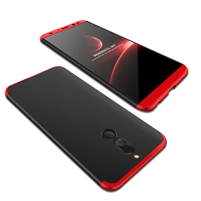 For HUAWEI MAIMANG 6/Mate 10 lite/Honor 9i(india)/Nova 2i Ultra Slim PC Back Cover Non-slip Shockproof 360 Degree Full Protective Case Gold