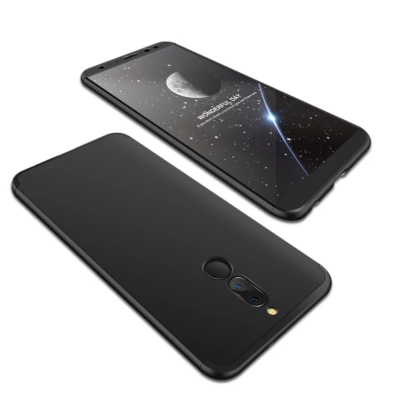 For HUAWEI MAIMANG 6/Mate 10 lite/Honor 9i(india)/Nova 2i Ultra Slim PC Back Cover Non-slip Shockproof 360 Degree Full Protective Case Gold