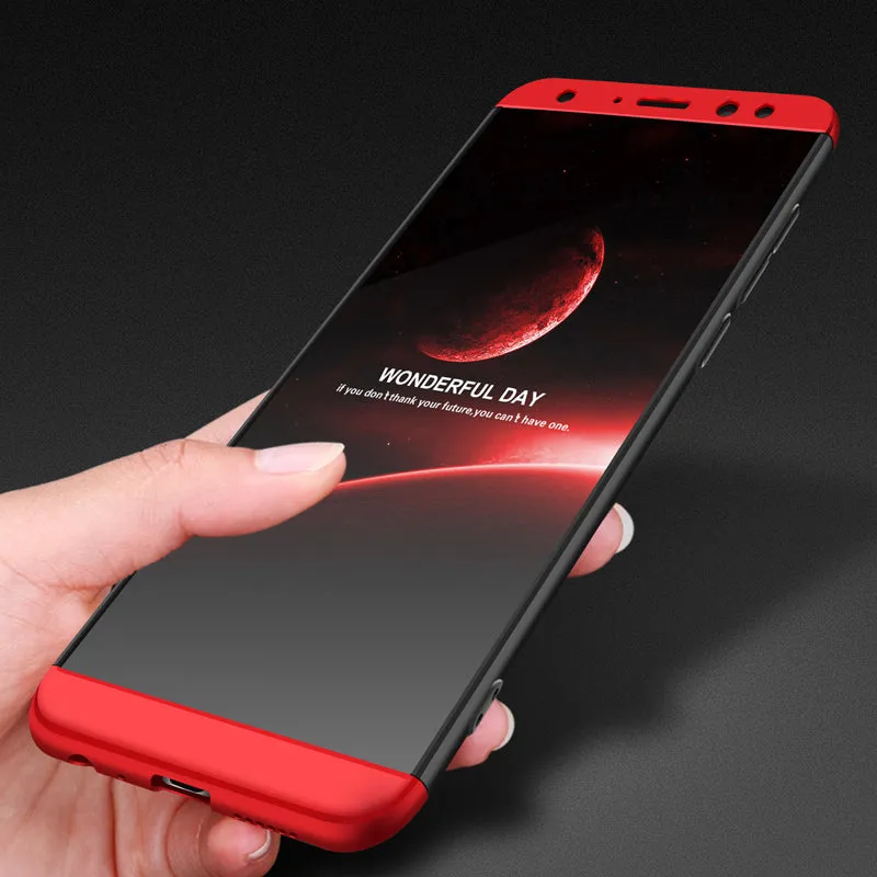For HUAWEI MAIMANG 6/Mate 10 lite/Honor 9i(india)/Nova 2i Ultra Slim PC Back Cover Non-slip Shockproof 360 Degree Full Protective Case Gold
