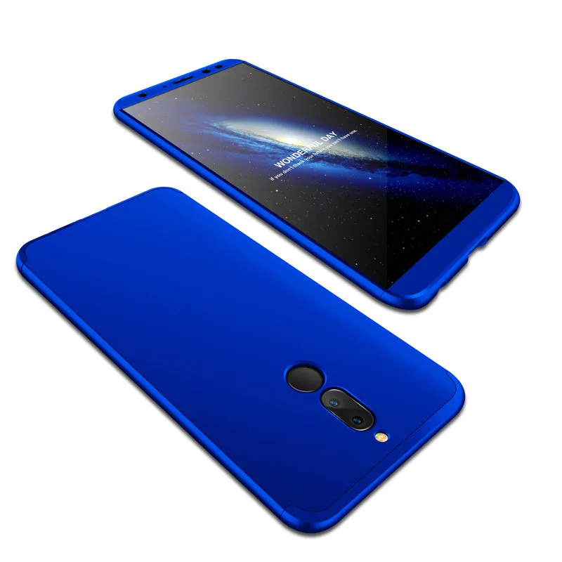 For HUAWEI MAIMANG 6/Mate 10 lite/Honor 9i(india)/Nova 2i Ultra Slim PC Back Cover Non-slip Shockproof 360 Degree Full Protective Case Gold