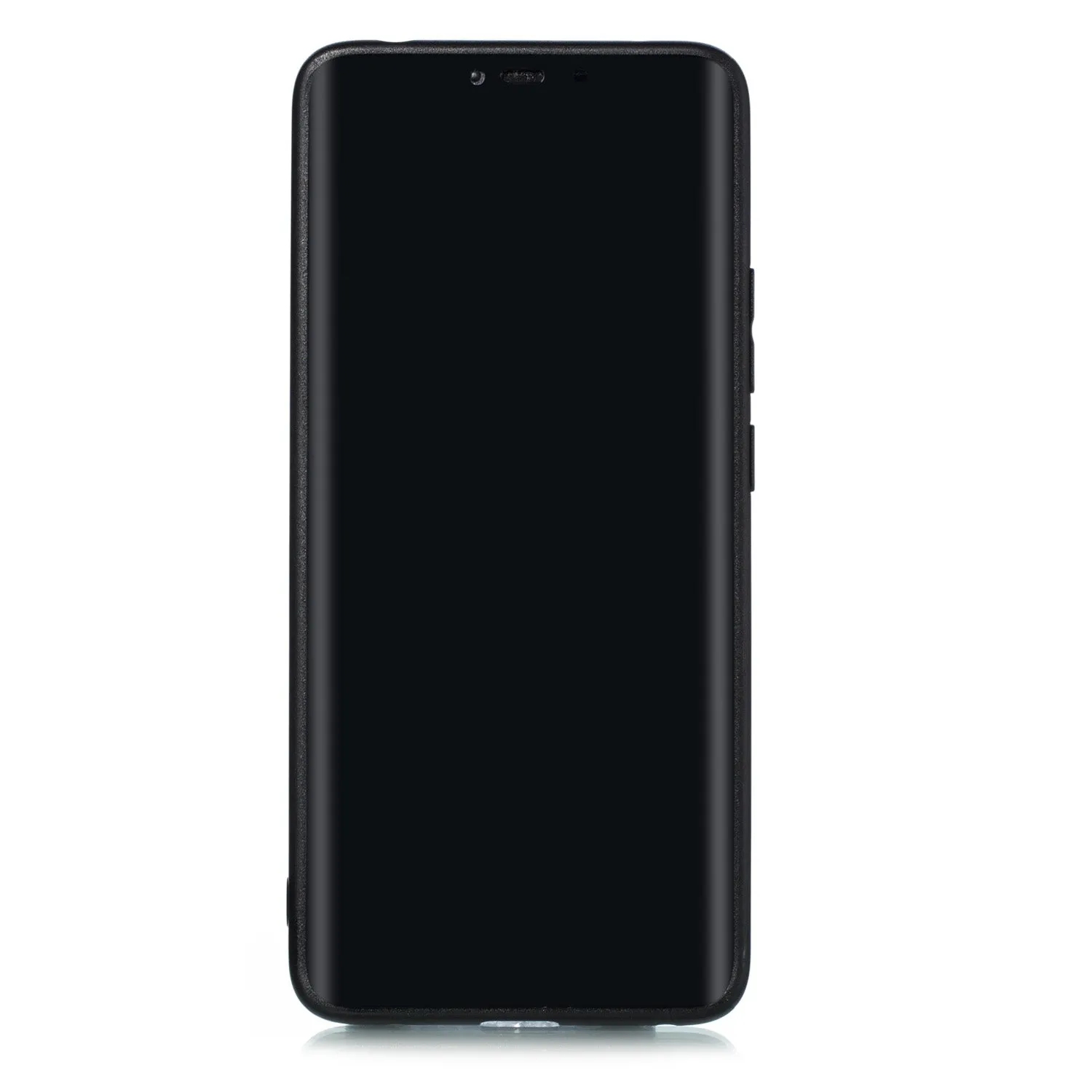 For HUAWEI MATE 20 PRO Double Buckle Non-slip Shockproof Cell Phone Case with Card Slot Bracket black