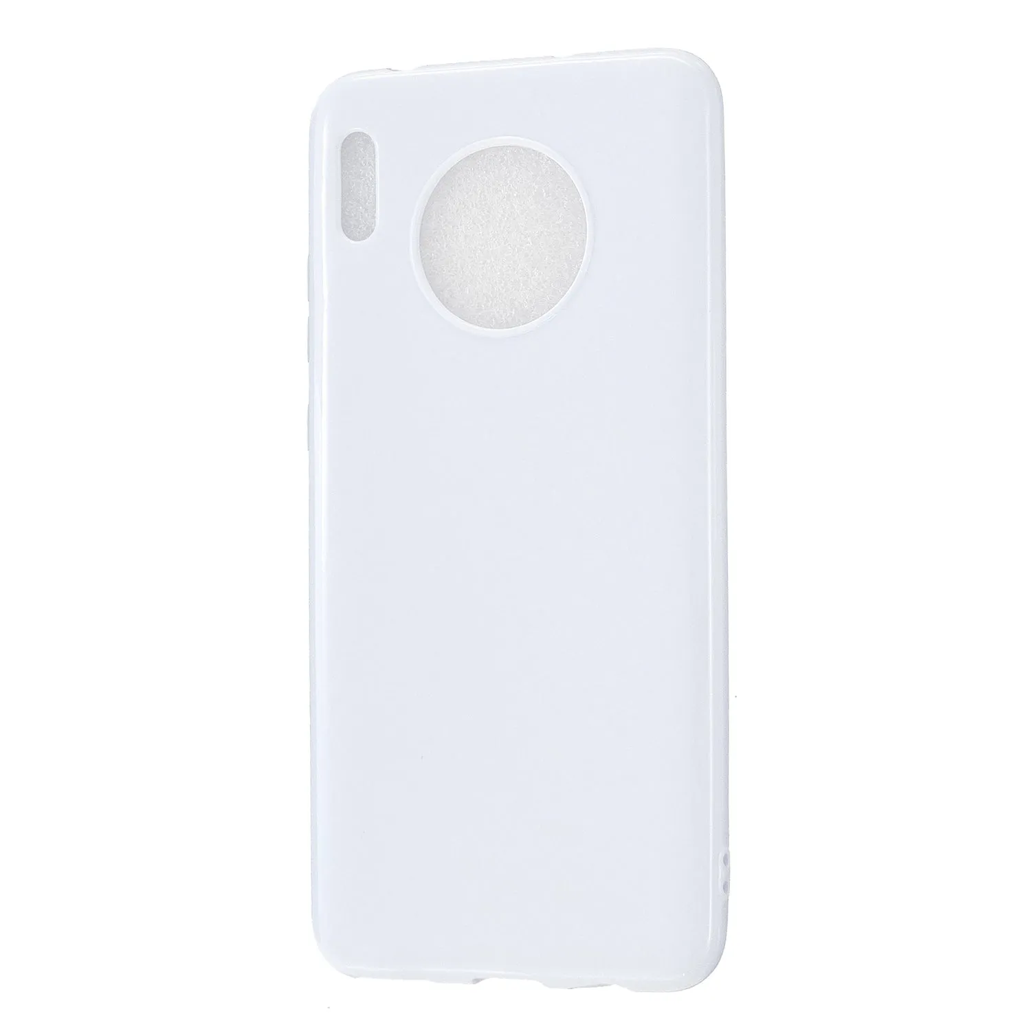 For HUAWEI Mate 30/30 Lite/30 Pro Cellphone Case Simple Profile Soft TPU Shock-Absorption Phone Cover Rose red