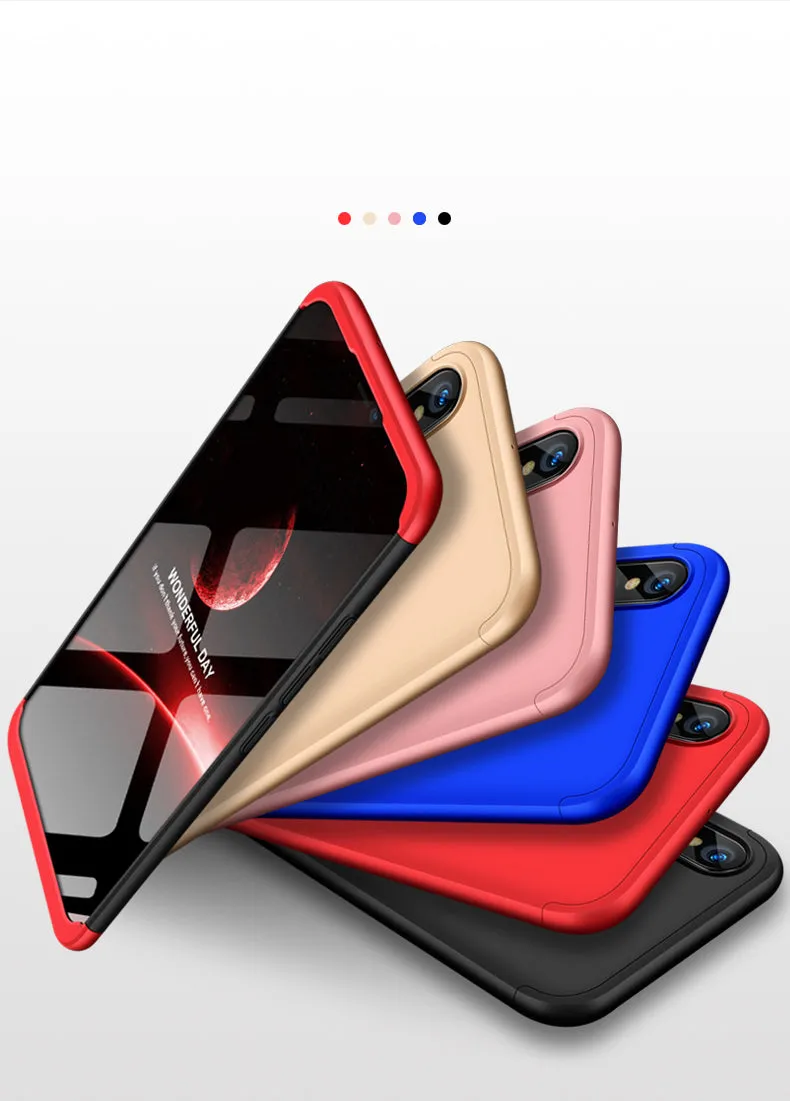For HUAWEI NOVA 3 3 in 1 360 Degree Non-slip Shockproof Full Protective Case black