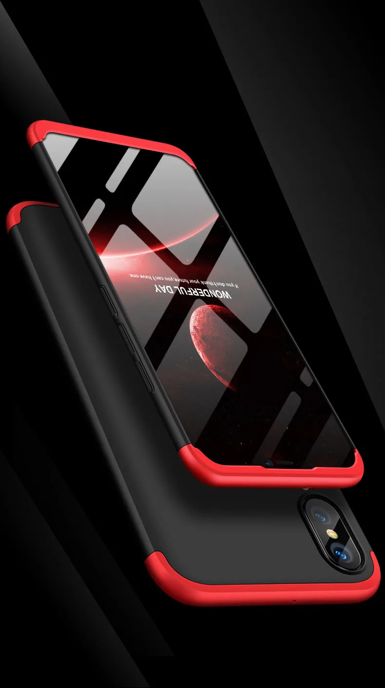 For HUAWEI NOVA 3 3 in 1 360 Degree Non-slip Shockproof Full Protective Case black
