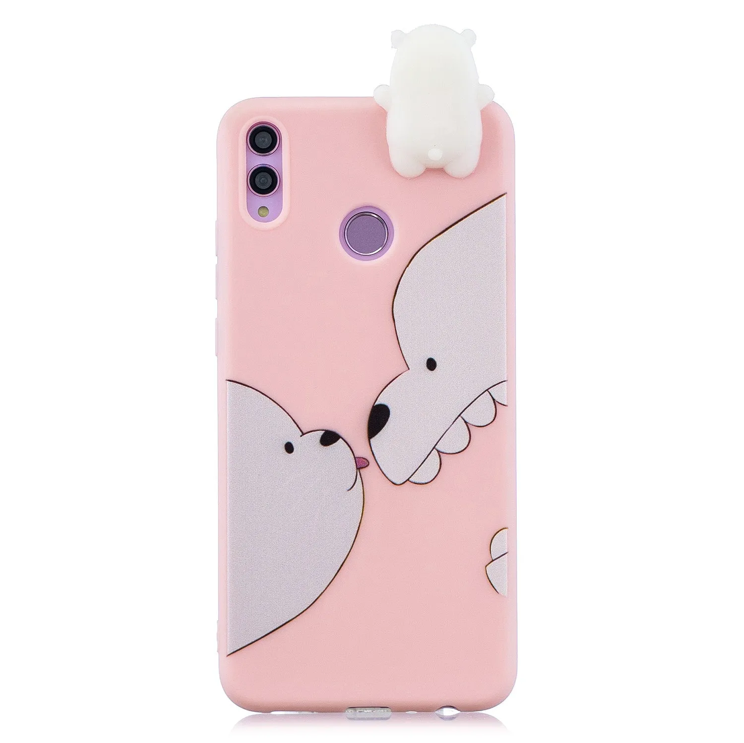 For Huawei Nova 3I 3D Cartoon Lovely Coloured Painted Soft TPU Back Cover Non-slip Shockproof Full Protective Case cute husky