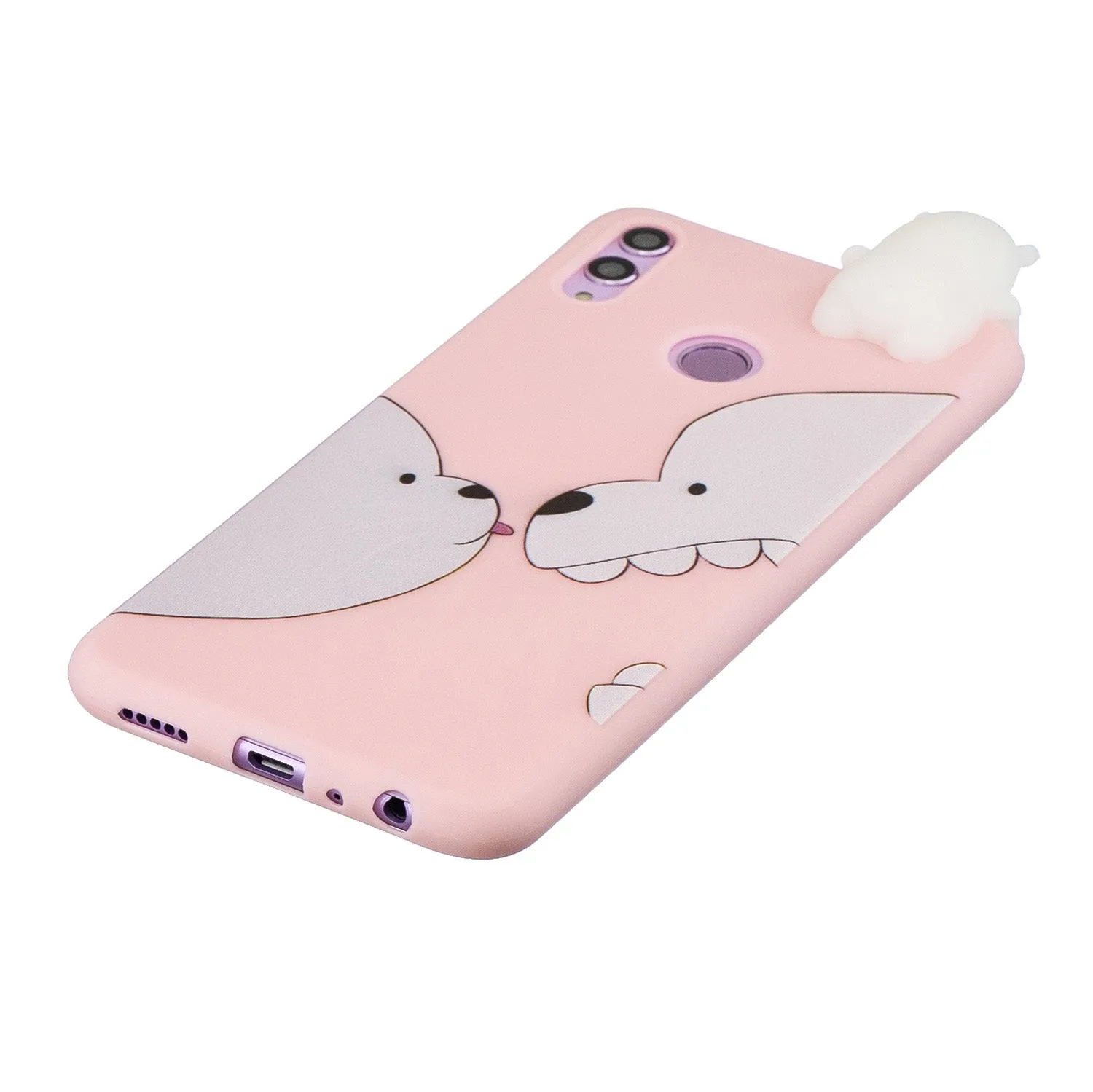 For Huawei Nova 3I 3D Cartoon Lovely Coloured Painted Soft TPU Back Cover Non-slip Shockproof Full Protective Case cute husky
