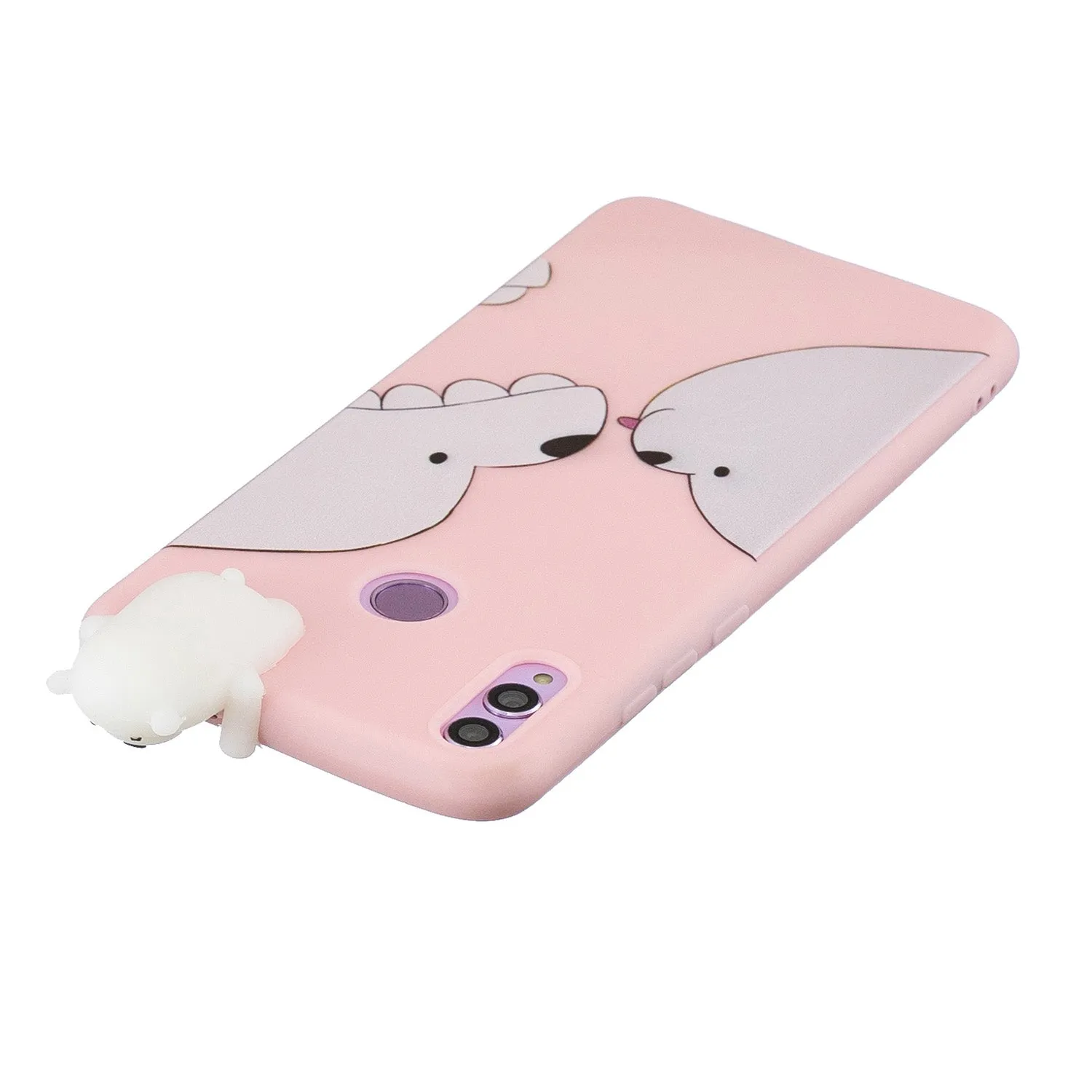 For Huawei Nova 3I 3D Cartoon Lovely Coloured Painted Soft TPU Back Cover Non-slip Shockproof Full Protective Case cute husky