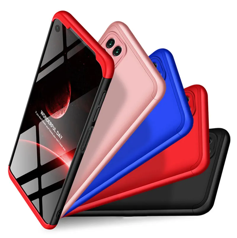 For HUAWEI Nova 6SE/P40 lite/Nova 7i Cellphone Case PC Full Protection Anti-Scratch Mobile Phone Shell Cover black