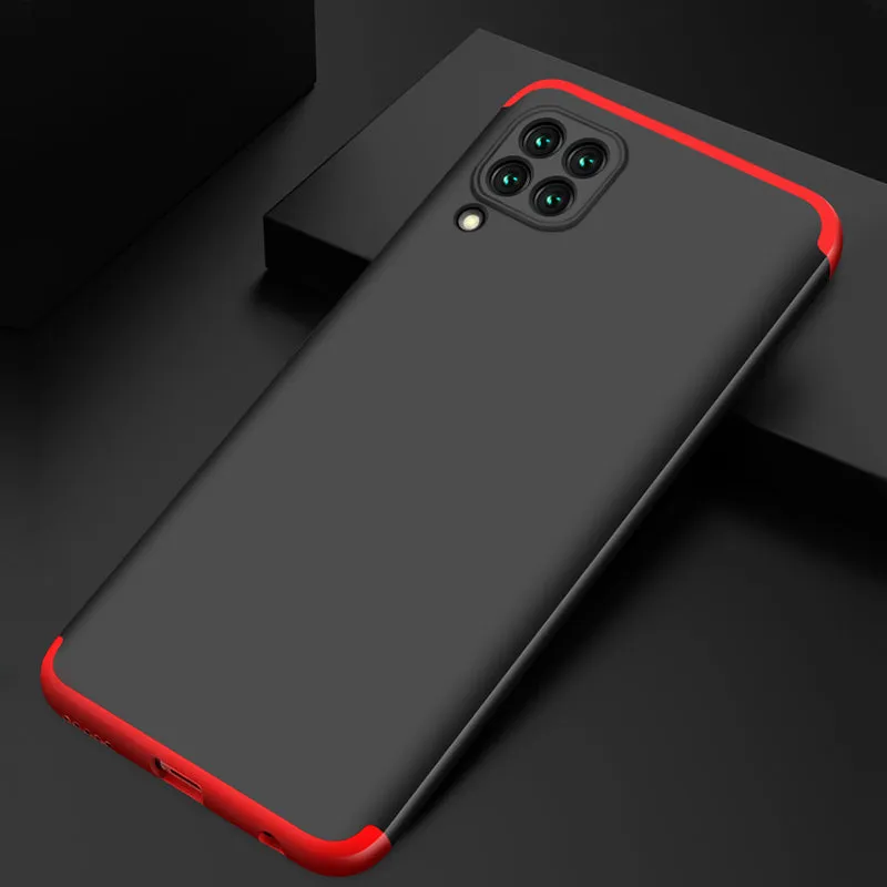 For HUAWEI Nova 6SE/P40 lite/Nova 7i Cellphone Case PC Full Protection Anti-Scratch Mobile Phone Shell Cover Red   black