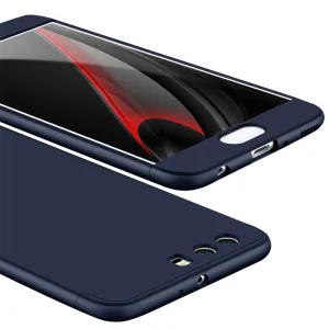 For HUAWEI P10 3 in 1 360 Degree Non-slip Shockproof Full Protective Case blue