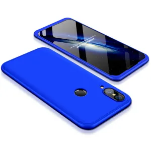 For HUAWEI P20 Lite/Nova 3E 3 in 1 Fashion Ultra Slim Full Protective Back Cover  blue