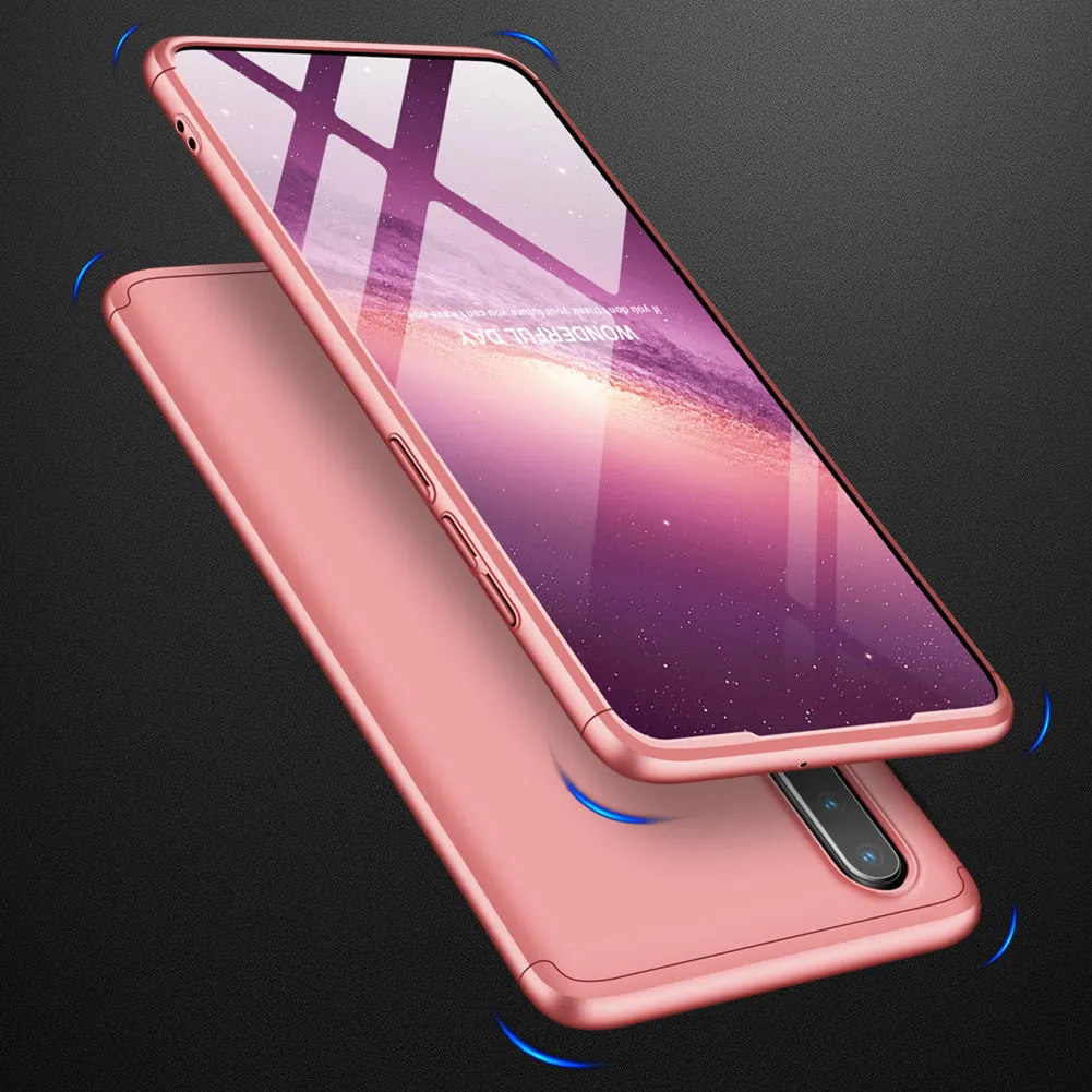 For HUAWEI P30 LITE Ultra Slim PC Back Cover Non-slip Shockproof 360 Degree Full Protective Case Rose gold